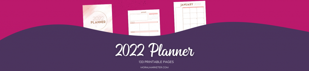 Grab your free copy of the NEW 2022 Planner